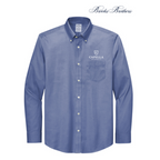 NEW Capella Brooks Brothers® Tall Wrinkle-Free Stretch Pinpoint Shirt - Cobalt Blue