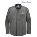 NEW Capella Brooks Brothers® Tall Wrinkle-Free Stretch Pinpoint Shirt - Deep Black