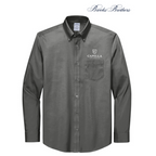 NEW Capella Brooks Brothers® Tall Wrinkle-Free Stretch Pinpoint Shirt - Deep Black