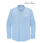 NEW Capella Brooks Brothers® Tall Wrinkle-Free Stretch Pinpoint Shirt - Newport Blue