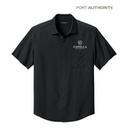 NEW Capella Port Authority® Short Sleeve UV Dockside Shirt - Deep Black