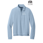 NEW Capella TravisMathew Women’s Coveside 1/2-Zip - Light Blue Heather