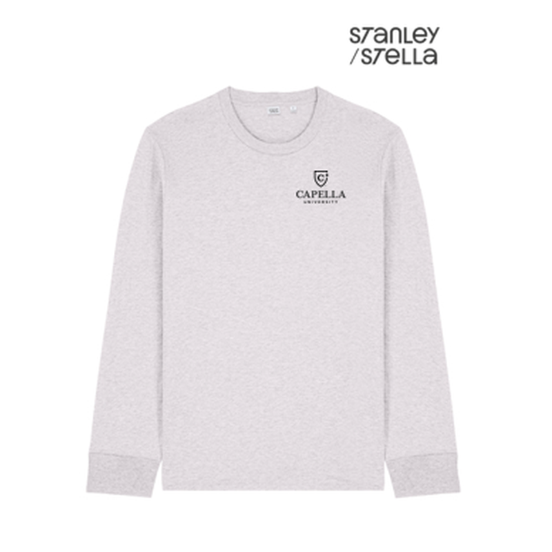NEW Capella Stanley/Stella Unisex Creator 2.0 Long Sleeve Tee - Cool Heather Grey