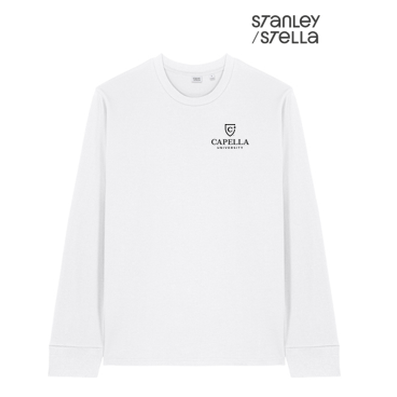NEW Capella Stanley/Stella Unisex Creator 2.0 Long Sleeve Tee - White