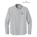 NEW Capella Mercer+Mettle® Long Sleeve Modern Oxford Shirt - Gusty Grey
