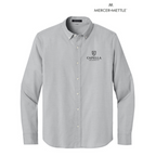 NEW Capella Mercer+Mettle® Long Sleeve Modern Oxford Shirt - Gusty Grey