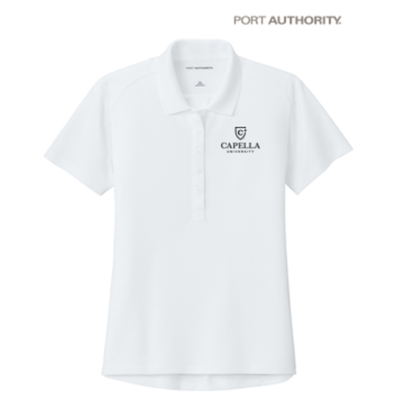 NEW Port Authority® Women’s Wearever Performance Pique Polo - White
