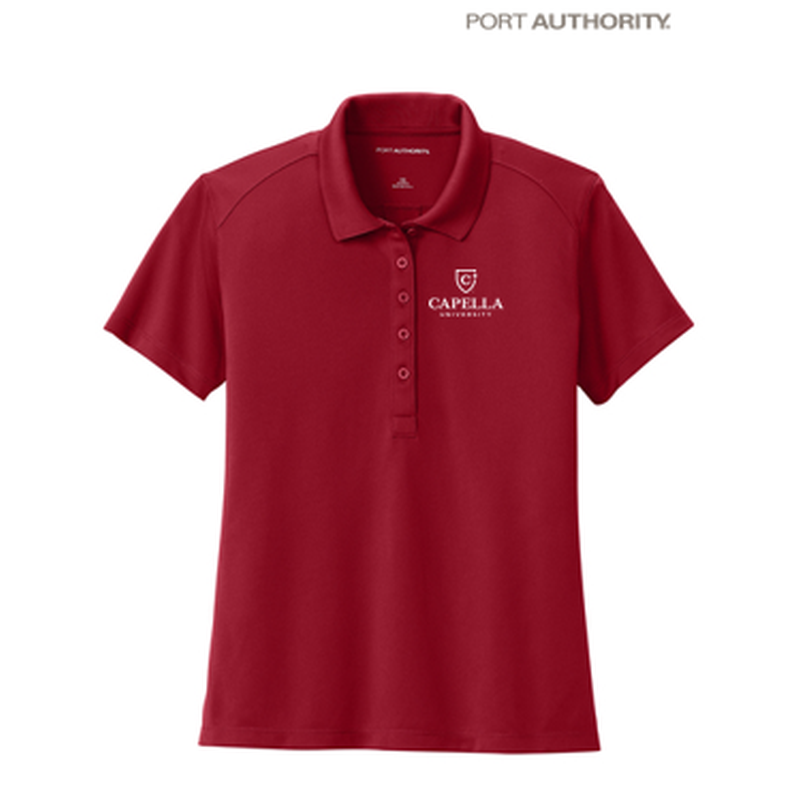NEW Port Authority® Women’s Wearever Performance Pique Polo - Rich Red