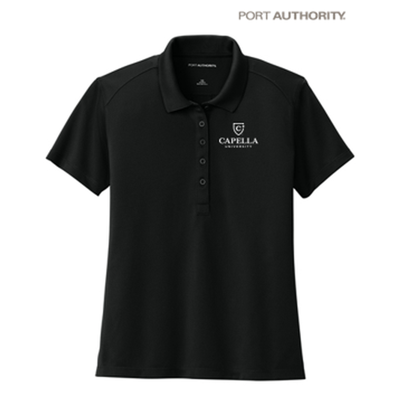 NEW Port Authority® Women’s Wearever Performance Pique Polo - Deep Black