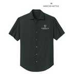 NEW Capella Mercer+Mettle® Short Sleeve UV Capital Tech Shirt - Deep Black Triangle Print