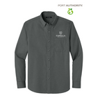NEW CAPELLA Port Authority® Long Sleeve Nailhead Easy Care Shirt - Deep Black