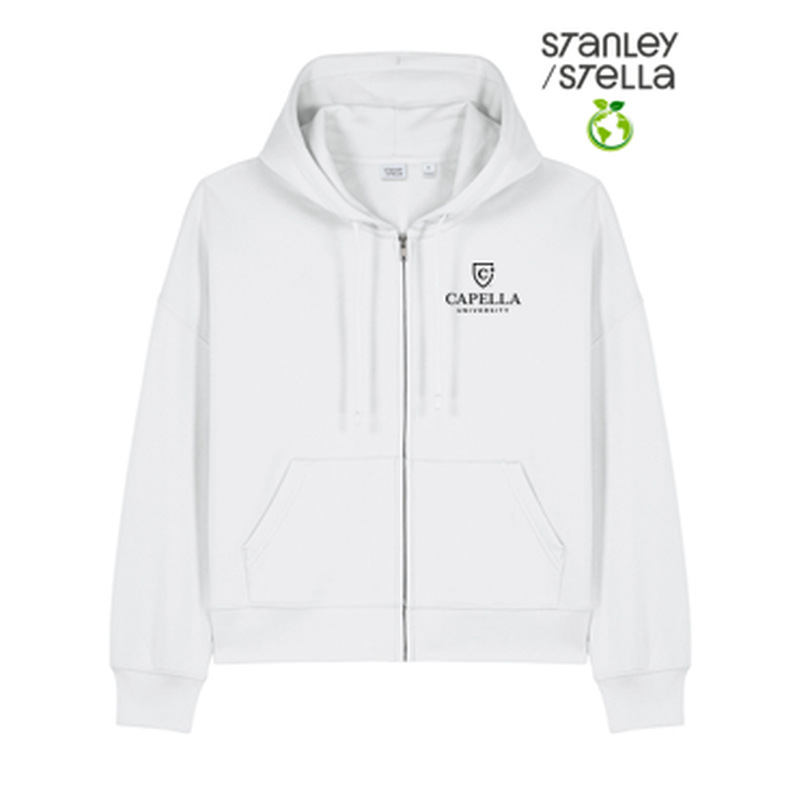 NEW CAPELLA Stanley/Stella Women’s Stella Ida Full-Zip Hooded Sweatshirt - White