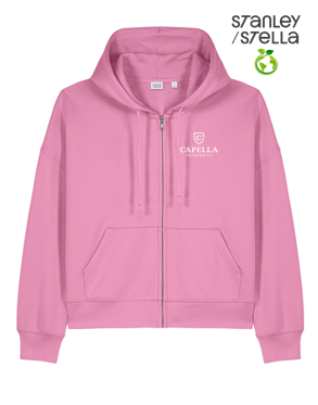 NEW CAPELLA Stanley/Stella Women’s Stella Ida Full-Zip Hooded Sweatshirt - Bubble Pink