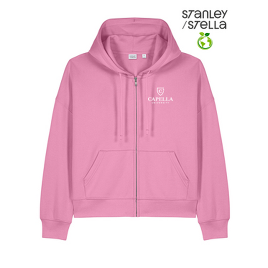 NEW CAPELLA Stanley/Stella Women’s Stella Ida Full-Zip Hooded Sweatshirt - Bubble Pink