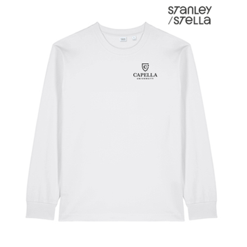 NEW CAPELLA Stanley/Stella Unisex Freestyler Heavyweight Long Sleeve Tee - White