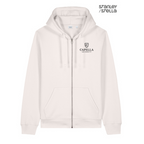 NEW Capella Stanley/Stella Unisex Mixer Full-Zip Hooded Sweatshirt - Vintage White