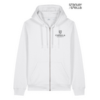 NEW Capella Stanley/Stella Unisex Mixer Full-Zip Hooded Sweatshirt - White
