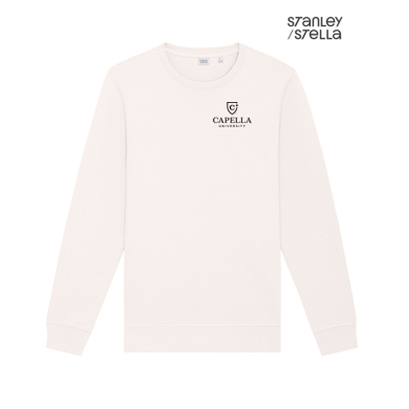 NEW Capella Stanley/Stella Unisex Roller Crewneck Sweatshirt - Vintage White