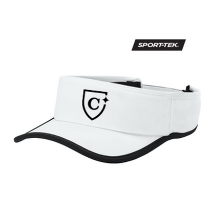 NEW CAPELLA Sport-Tek® Repeat Visor - White/Black
