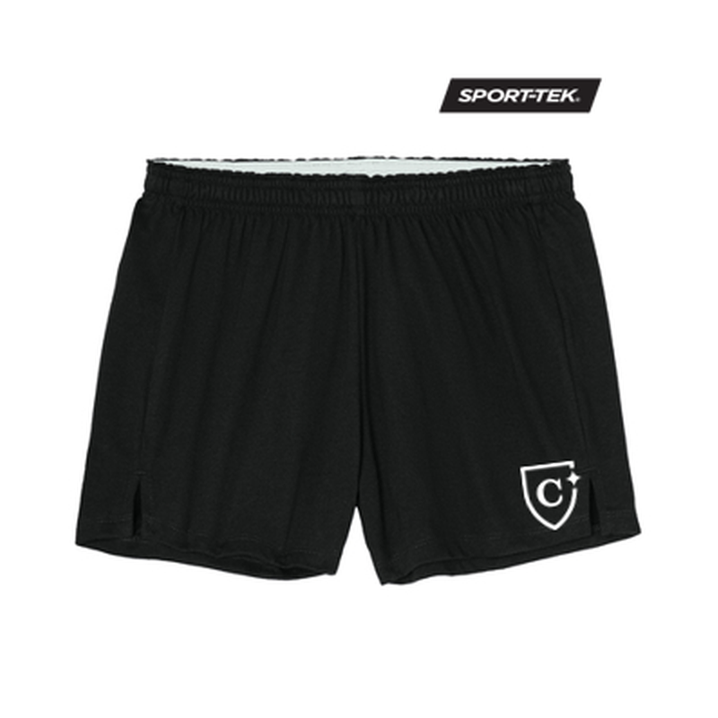 NEW CAPELLA Sport-Tek® Women’s Jersey Knit Squad Short - Black