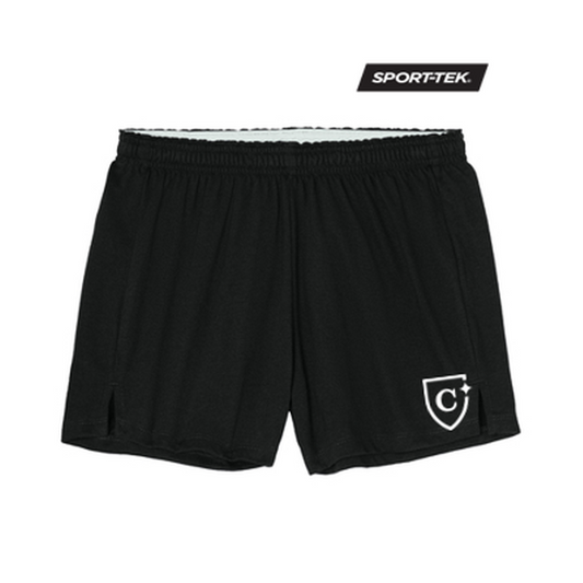 NEW CAPELLA Sport-Tek® Women’s Jersey Knit Squad Short - Black
