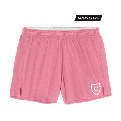 NEW CAPELLA Sport-Tek® Women’s Jersey Knit Squad Short -  True Pink