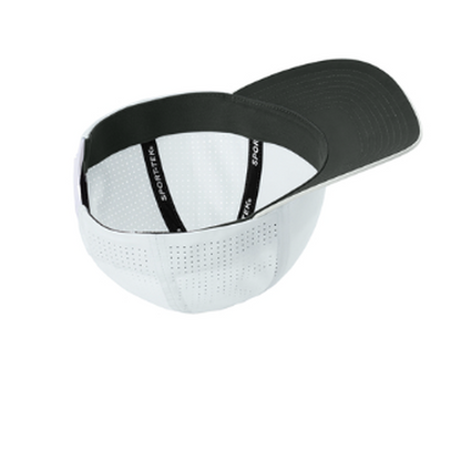 NEW CAPELLA Sport-Tek® Pro-Cut Adjustable Cap - White