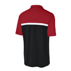 NEW CAPELLA Sport-Tek® UV Micropique Colorblock Polo - Red/Black/White
