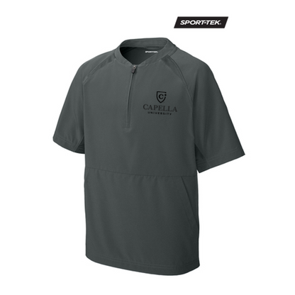 NEW CAPELLA Sport-Tek® Youth Repeat 1/2-Zip Short Sleeve Jacket - Iron Grey