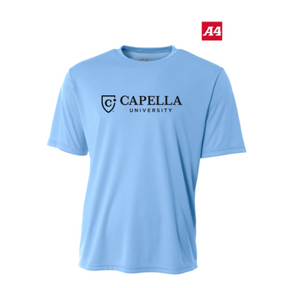 NEW CAPELLA A4 Youth Cooling Performance Short Sleeve Tee - Light Blue