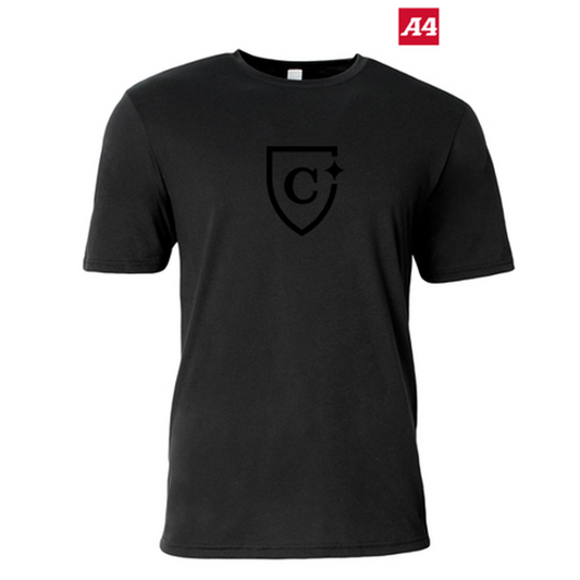 NEW CAPELLA A4 Softek Short Sleeve Tee - Black