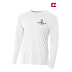 NEW CAPELLA A4 Youth Cooling Performance Long Sleeve Tee - White