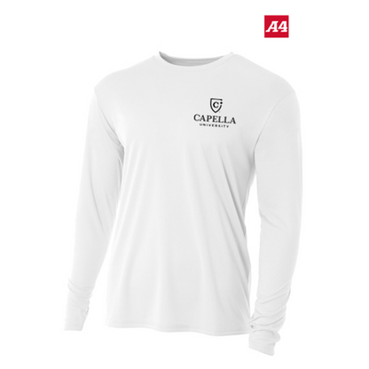 NEW CAPELLA A4 Youth Cooling Performance Long Sleeve Tee - White