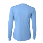 NEW CAPELLA A4 Women’s Cooling Performance Long Sleeve Tee - Light Blue