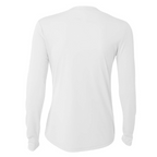 NEW CAPELLA A4 Women’s Cooling Performance Long Sleeve Tee - White