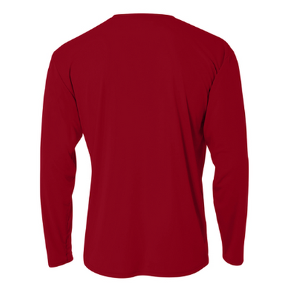 NEW CAPELLA A4 Cooling Performance Long Sleeve Tee - Cardinal