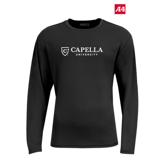 NEW CAPELLA A4 AirFlex Long Sleeve Tee - Black