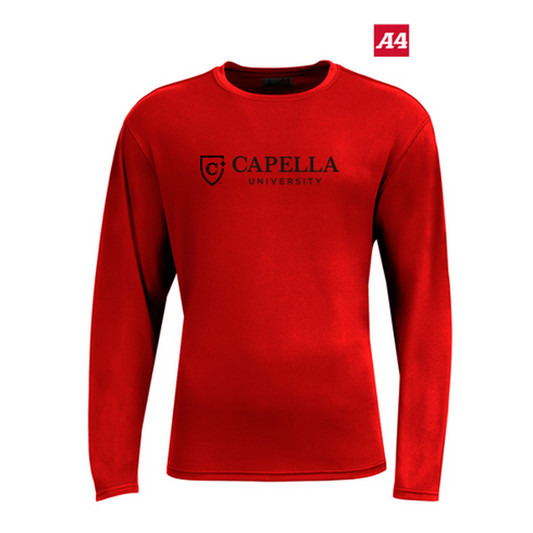 NEW CAPELLA A4 AirFlex Long Sleeve Tee - Scarlet