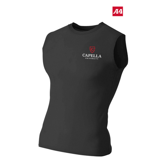 NEW CAPELLA A4 Compression Muscle Tee - Black