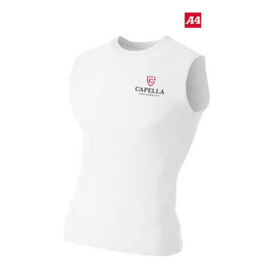 NEW CAPELLA A4 Compression Muscle Tee - White
