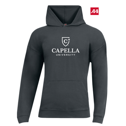 NEW CAPELLA A4 Softek Long Sleeve Hooded Tee - Graphite