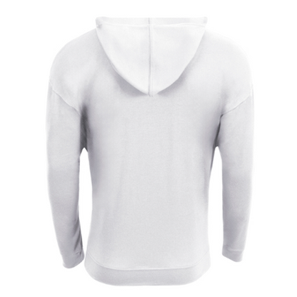 NEW CAPELLA A4 Softek Long Sleeve Hooded Tee - White