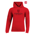 NEW CAPELLA A4 Softek Long Sleeve Hooded Tee - Scarlet