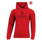 NEW CAPELLA A4 Softek Long Sleeve Hooded Tee - Scarlet