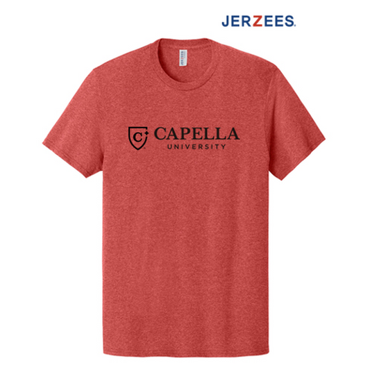 NEW CAPELLA Jerzees Classics™ Unisex Cotton T-Shirt - Fiery Red Heather