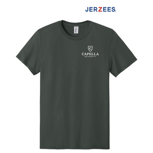 NEW CAPELLA Jerzees Ultimate™ Unisex Ring Spun T-Shirt - Charcoal Grey
