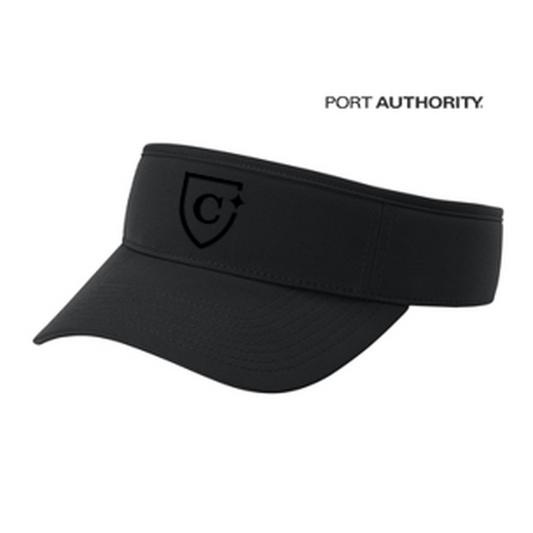 NEW CAPELLA Port Authority® Poly Visor - Black