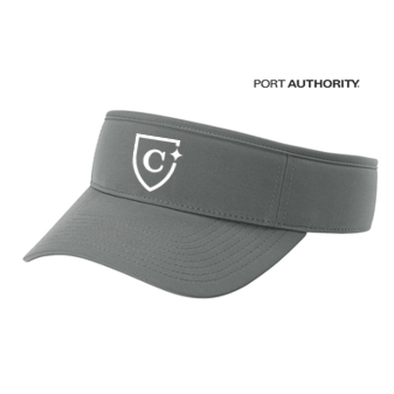 NEW CAPELLA Port Authority® Poly Visor - Deep Smoke