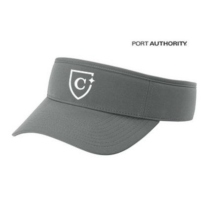 NEW CAPELLA Port Authority® Poly Visor - Deep Smoke