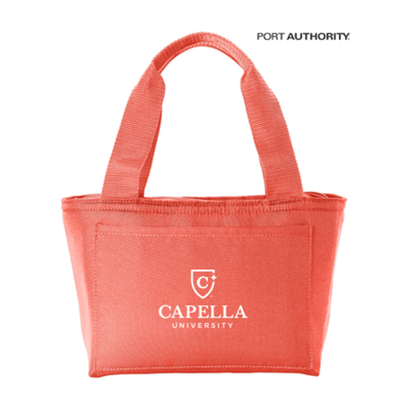 NEW CAPELLA Port Authority® Insulated Lunch Tote - Coral Splash